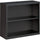 Lorell Fortress Series Bookcase - 34.5'' x 12.6''30'' - 2 Shelve(s) - Material: Steel - Finish: Charcoal, Powder Coated - Adjustable Shelf, Welded, Durable