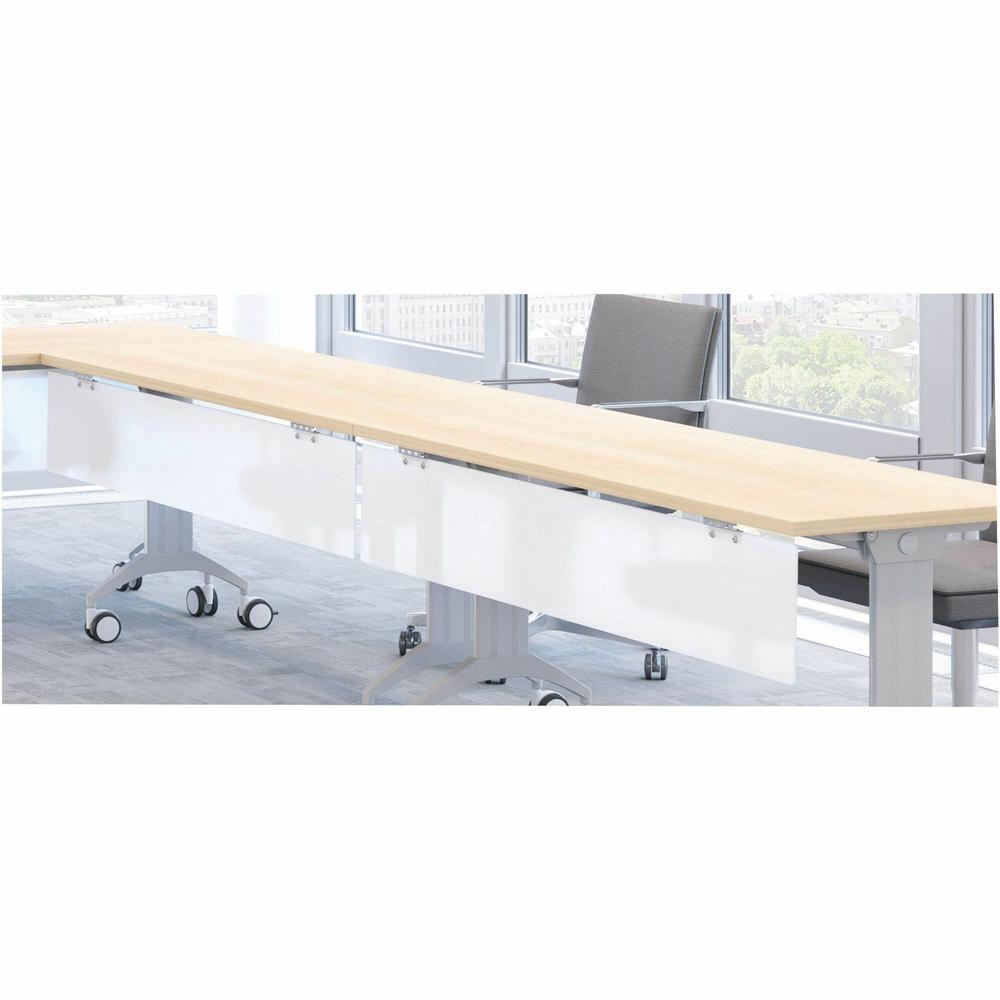 Special-T 47'' Tabletop Acrylite Modesty Panel - 47'' Length x 10'' Height - Acrylic - Frosted White