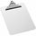 Business Source Spring Clip Plastic Clipboard - 8 1/2'' x 11'' Sheet Size - Spring Clip - Plastic - Clear - 12 / Box