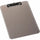 Business Source Flat Clip Plastic Clipboard - 9'' x 12'' Sheet Size - Plastic - Smoke - 6 / Bundle