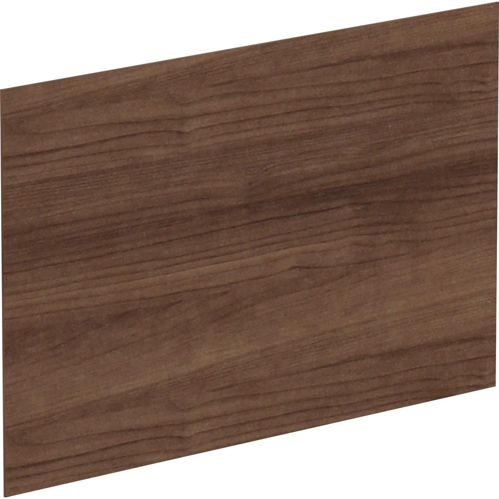 Lorell Adaptable Panel Divider - 24'' Width x 2'' Height x 37'' Depth - Aluminum - Walnut - 1 Each