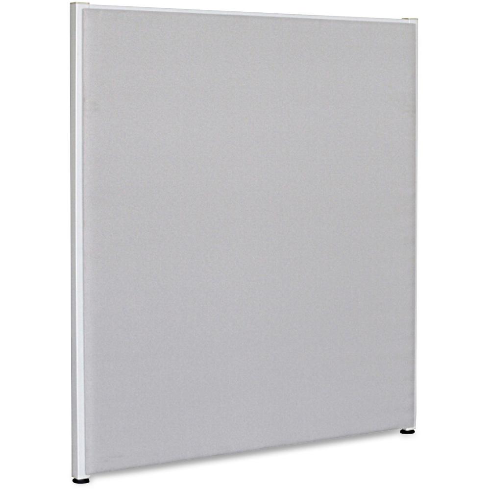 Lorell Panel System Partition Fabric Panel - 36'' Width x 48'' Height - Fabric, Steel - Gray - 1 Each