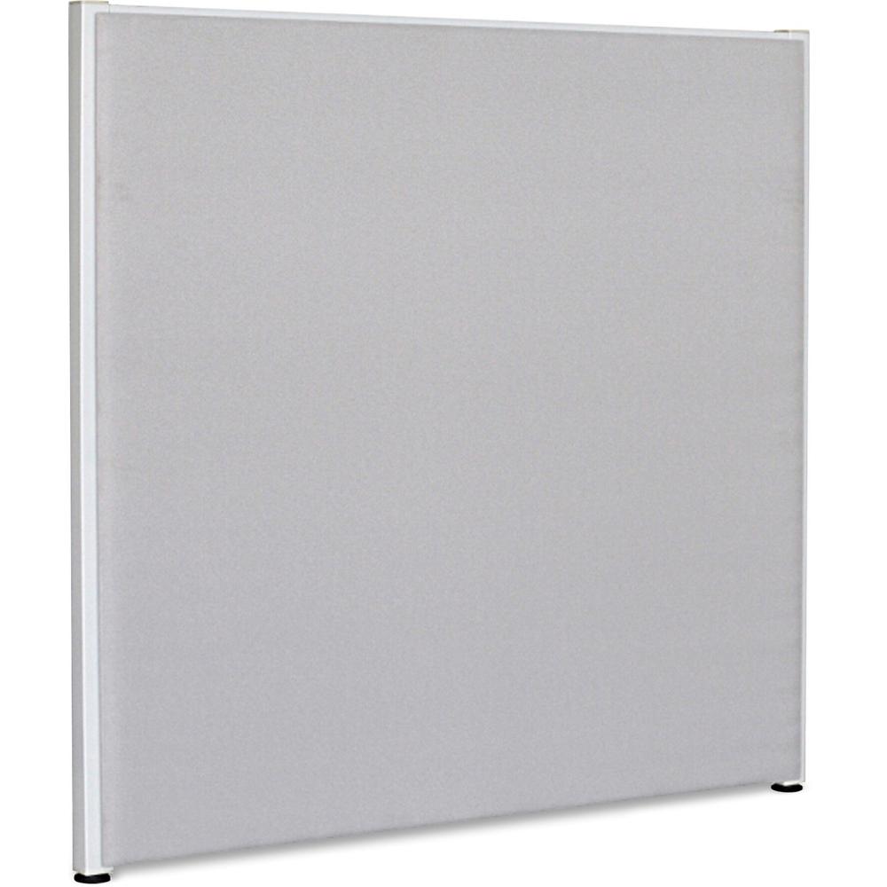 Lorell Panel System Partition Fabric Panel - 48'' Width x 48'' Height - Fabric, Steel - Gray - 1 Each