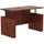 Lorell Essentials Series Sit-to-Stand Desk Shell - 0.1'' Top, 1'' Edge, 60'' x 29''49'' - Finish: Cherry - Laminate Table Top