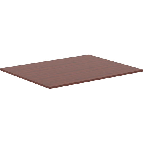 Lorell Revelance Conference Rectangular Tabletop - 59.9'' x 47.3'' x 1'' x 1'' - Material: Laminate - Finish: Mahogany