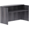 Lorell Essentials Series Front Reception Desk - 72'' x 36''42.5'' Desk, 1'' Top - Finish: Weathered Charcoal Laminate
