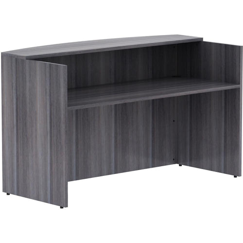 Lorell Essentials Series Front Reception Desk - 72'' x 36''42.5'' Desk, 1'' Top - Finish: Weathered Charcoal Laminate