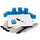 Charles Leonard Lapboard Classpack - 12'' (1 ft) Width x 9'' (0.8 ft) Height - White Masonite Surface - Lap - 30 / Set