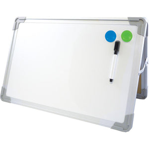 Flipside Desktop Easel Set with Pen and Two Magnets, 20'' x 16'' - Flipside Products
