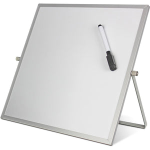 Flipside Dry-Erase Flip Easel - 12'' (1 ft) Width x 12'' (1 ft) Height - White Surface - Magnetic - 1 Each - Flipside Products