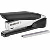 Bostitch InPower Spring-Powered Antimicrobial Desktop Stapler - Staples Upto 28 Sheet - Holds Upto 210 Staple - Full Strip - 4.50'' Throat Depth - Silver, Black - Rubber, Die-cast Metal, Metal - 1 Each