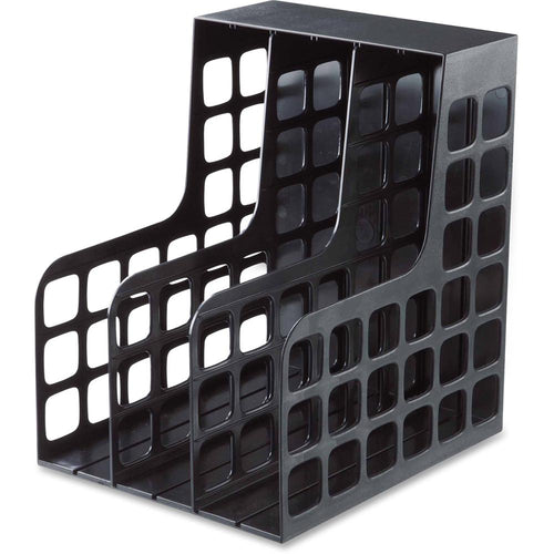 Oxford Decorack Shelf File - 2 Divider(s) - Black - Plastic - 1 Each - Pendaflex