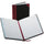 Boorum & Pease Boorum 38 Series Account Books - 300 Sheet(s) - Thread Sewn - 7.62'' x 9.62'' Sheet Size - Black - White Sheet(s) - Red, Blue Print Color - Black, Red Cover - 1 Each