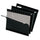 Pendaflex 1/5 Tab Cut Letter Recycled Hanging Folder - 8 1/2'' x 11'' - Black - 10% Recycled - 25 / Box