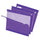 Pendaflex 1/5 Tab Cut Letter Recycled Hanging Folder - 8 1/2'' x 11'' - Violet - 10% Recycled - 25 / Box