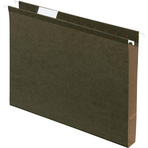 Pendaflex Letter Recycled Hanging Folder - 1'' Folder Capacity - 8 1/2'' x 11'' - Folder - Standard Green - Reinforced, Reinforced Gusset, Acid-free - 10% Recycled - 25 / Box