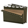 Pendaflex Ready-Tab 1/5 Tab Cut Letter Recycled Hanging Folder - 8 1/2'' x 11'' - Green - 10% Recycled - 25 / Box