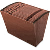 Pendaflex Letter Recycled Expanding File - 8 1/2'' x 11'' - 21 Pocket(s) - Red Fiber - Red Fiber - 100% Recycled - 1 Each