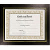 Golite nu-dell Flat Document Frames - Holds 11'' x 8.50'' Insert - Desktop - Horizontal, Vertical - Easel Back, Hanger - 2 / Pack - Leatherette - Black - NuDell