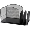 Safco Onyx 2 Upright Sections Hanging File - 11.3'' Height x 19.4'' Width x 11.4'' DepthDesktop - Black - Steel - 1 Each
