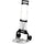 Safco Stow-Away Hand Truck - Telescopic Handle - 110 lb Capacity - 4 Casters - 5'' Caster Size - Aluminum - x 16.3'' Width x 25'' Depth x 39.5'' Height - Aluminum Frame - Silver, Black - 1 Each
