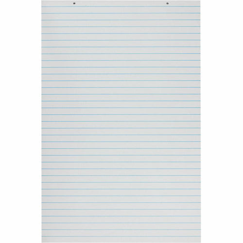 Pacon Ruled Chart Pad - 100 Sheets - Glue - Front Ruling Surface - 1'' Ruled - 24'' x 36'' - White Paper - Chipboard Backing, Hole-punched, Recyclable - 1 Each