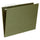Business Source 1/3 Tab Cut Letter Recycled Hanging Folder - 8 1/2'' x 11'' - 11 pt. - Standard Green - Acid-free - 100% Recycled - 25 / Box