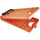 Saunders DeskMate II 00543 Portable Storage Clipboard - 0.50'' Clip Capacity - Storage for Stationary - Bottom Opening - 10'' x 16'' - Polypropylene - Tangerine - 1 Each