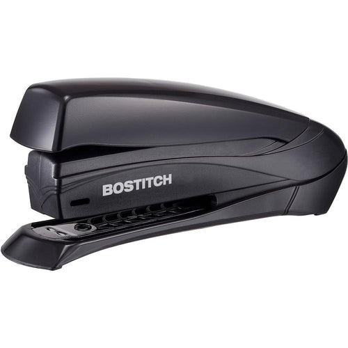 Bostitch Inspire 20 Spring-Powered Premium Desktop Stapler - Staples Upto 20 Sheet - Holds Upto 210 Staple - Full Strip - Staple Size: 0.25'' - Black - Rubber - 1 Each
