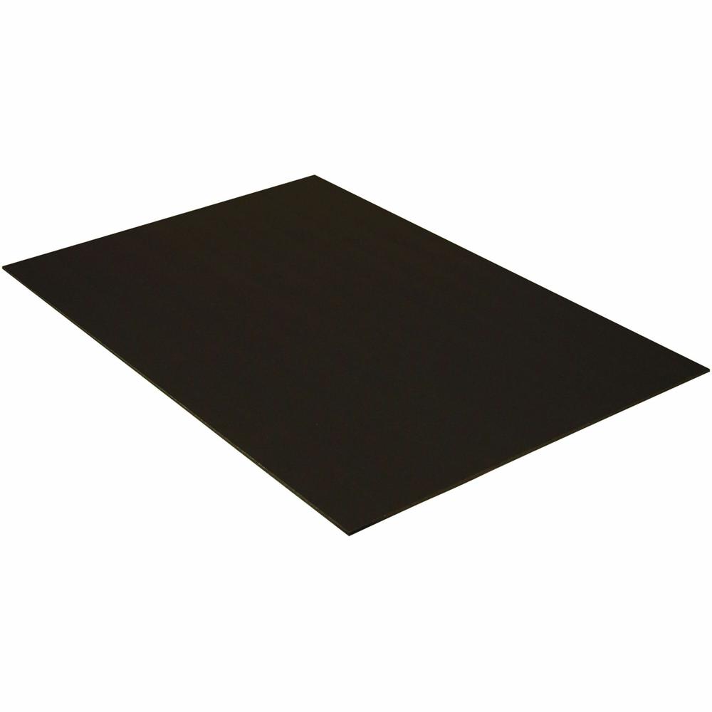UCreate Foam Board - 30'' Height x 20'' Width x 187 mil Thickness x 0.60'' Length - Black - Foam - 10 / Carton