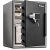 Fire-Safe Digital Alarm Water/Fire-resistant Safe - Fire Proof - Overall Size 23.8'' x 18.6'' x 19.3'' - Gunmetal Black