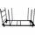 Lorell Blow-Mold Rectangular Table Trolley Cart - Steel - 30.25'' Width x 75.88'' Depth x 45.25'' Height - Charcoal - For 20 Devices - 1 Each