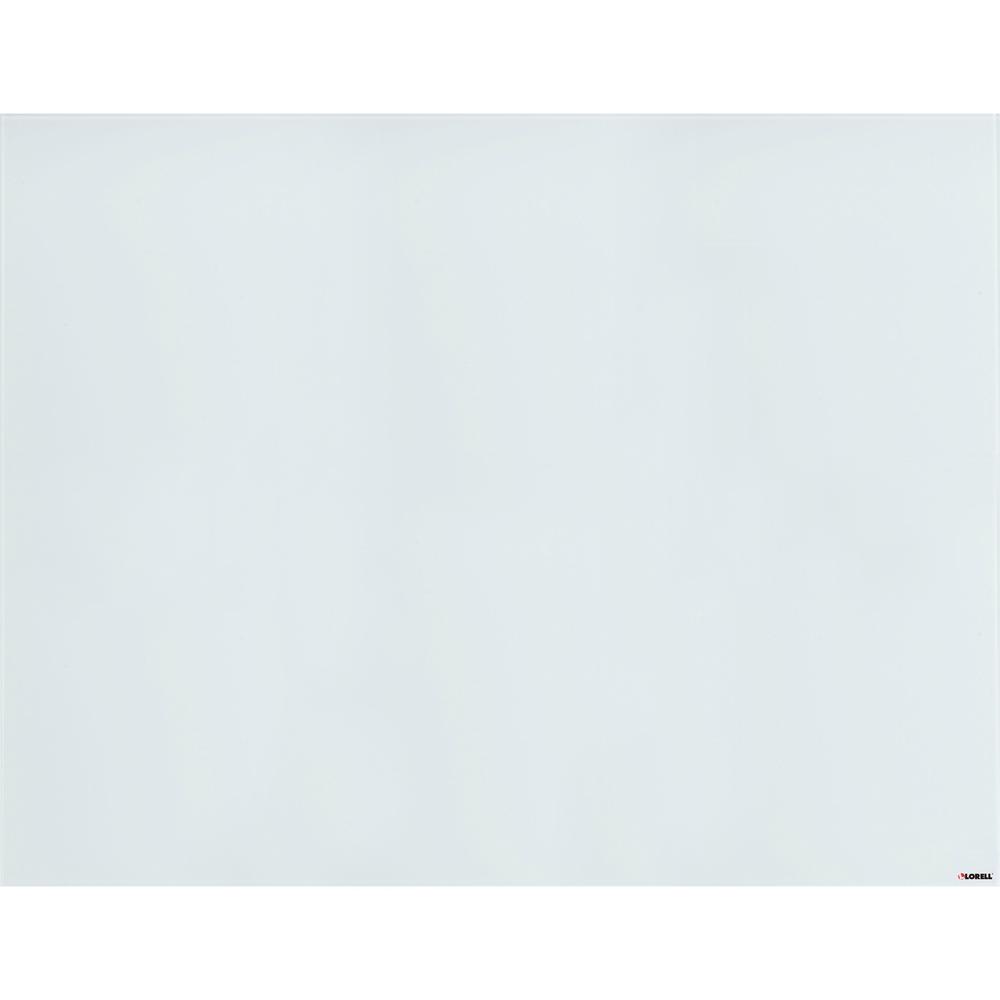 Lorell Magnetic Dry-Erase Glass Board - 46.5'' (3.9 ft) Width x 36'' (3 ft) Height - White Glass Surface - Rectangle - Magnetic - Stain Resistant, Ghost Resistant, Smooth Writing - 1 Each