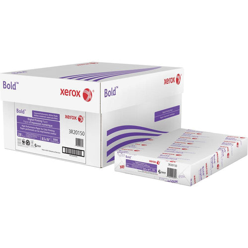 Xerox Bold Digital Printing Paper - White - 100 Brightness - 8 1/2'' x 14'' - 28 lb Basis Weight - 500 / Ream - White