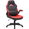 Lorell Bucket Seat High-back Gaming Chair - Red, Black Seat - Red, Black Back - 5-star Base - 28'' Length x 20.5'' Width x 47.5'' Height