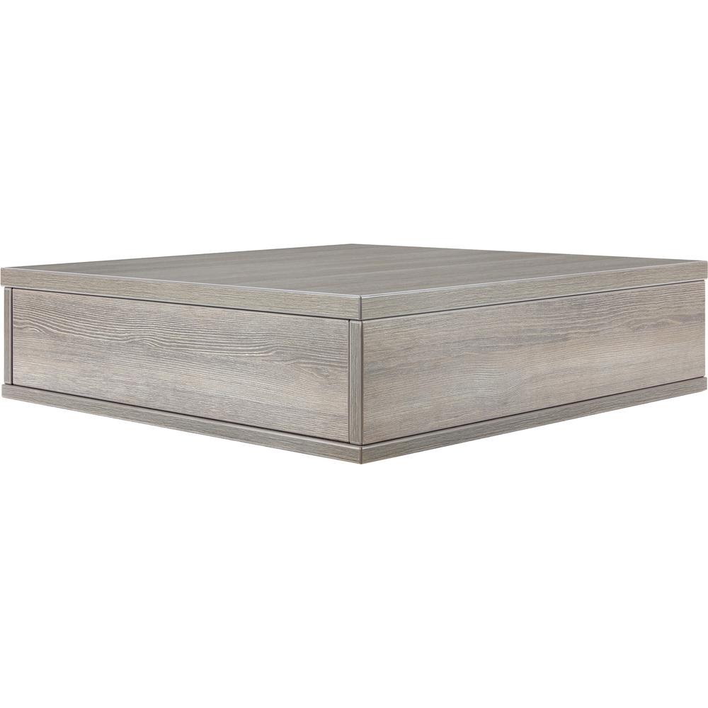 Lorell Contemporary Reception Collection Sectional Tabletop - 25.3'' x 25.5''6.6'' - Finish: Weathered Charcoal, Laminate