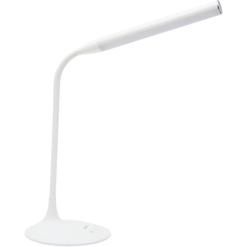 Data Accessories Company Desk Lamp - 15'' Height - 6 W LED Bulb - Desk Mountable - White - for Office, Home, Dorm