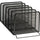 Rolodex Expressions 22141 Mesh Stacking Sorter - 5 Compartment(s) - 7.50'' Height x 8.50'' Width x 14.25'' Depth - Desktop - Stackable - Black - Steel - 1 Each
