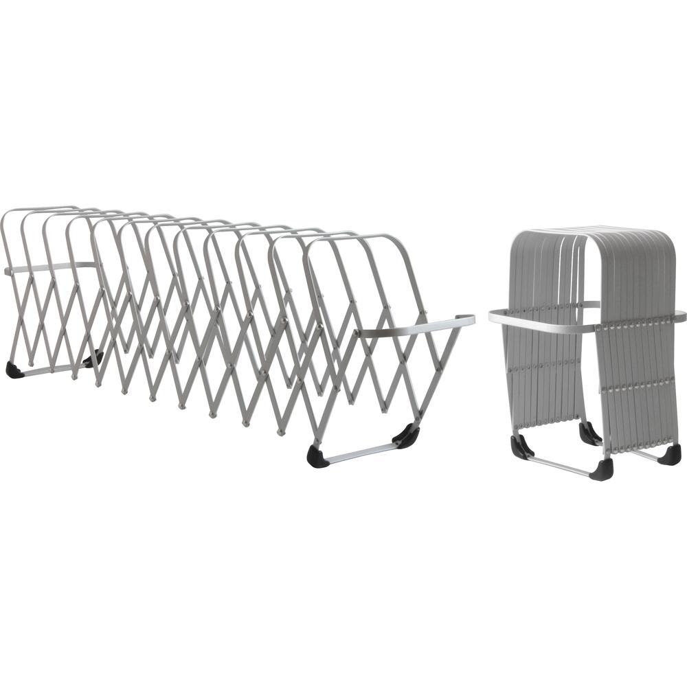 LEE Flexible Expandable Collator/Sorter/File - 12 - 7'' Width x 11'' Depth%Desktop - Silver - Aluminum - 1 Each