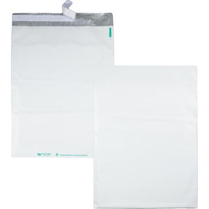 Quality Park White Poly Mailing Envelopes - Catalog - 14'' Width x 19'' Length - Self-sealing - Polyethylene - 100 / Pack - White