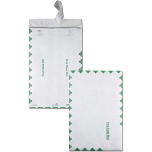 Survivor 10 x 15 DuPont Tyvek First Class Border Catalog Mailers - First Class Mail - 10'' Width x 15'' Length - 14 lb - Peel & Seal - Tyvek - 100 / Box - White - SURVIVOR
