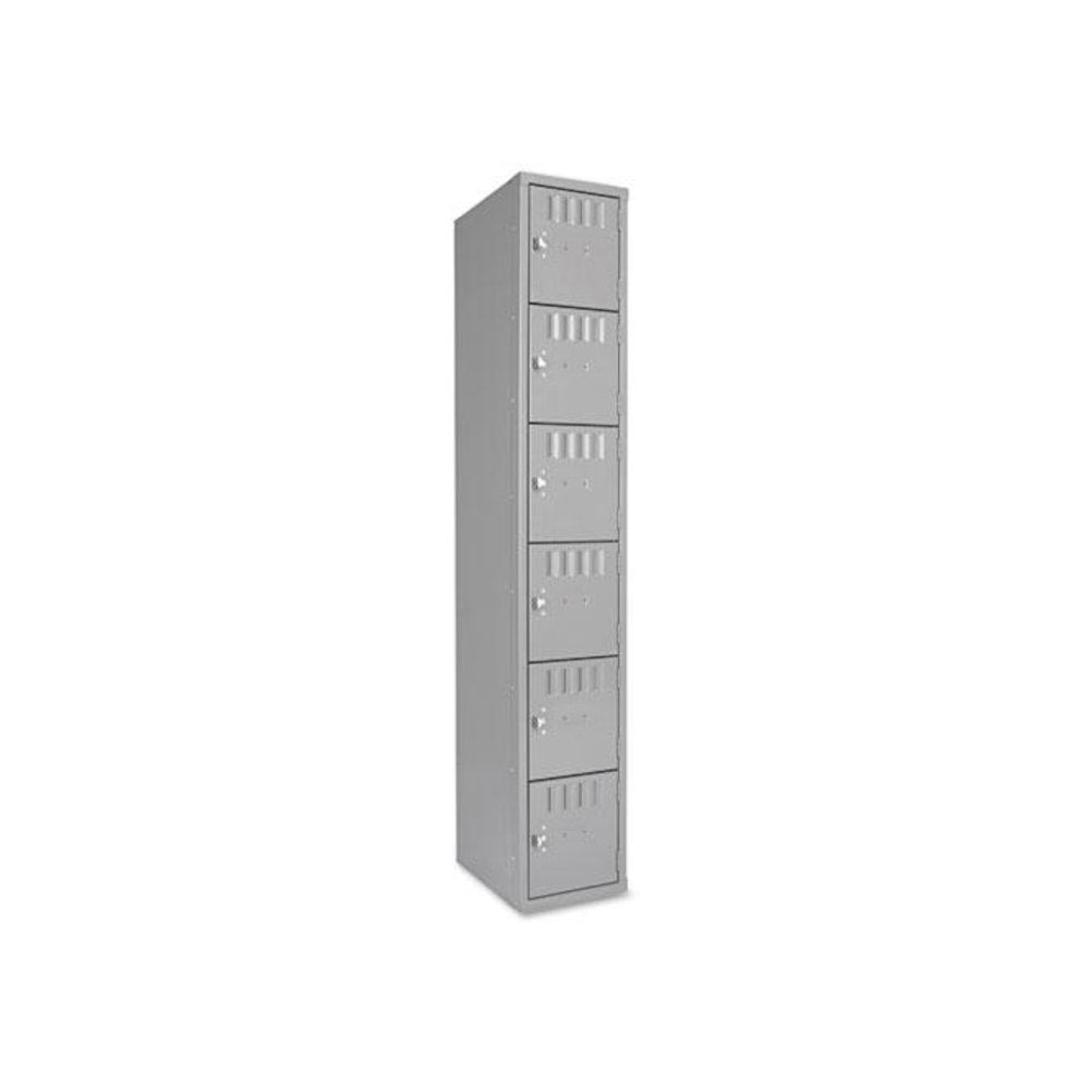Box Compartments, Single Stack, 12w x 18d x 72h, Medium Gray - Tennsco