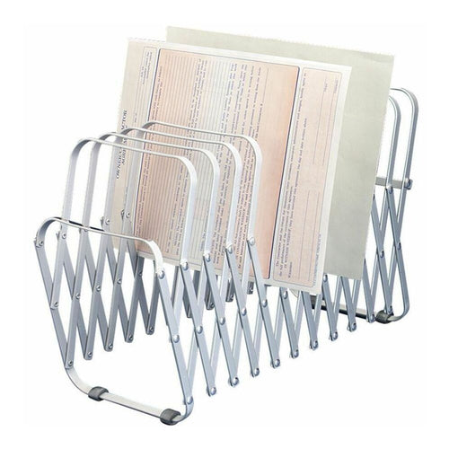 LEE Flexible Expandable Collator/Sorter/File - 24 - 7'' Height x 11'' Width x 10.5'' DepthDesktop - 22% Recycled - Silver - Aluminum - 1 Each