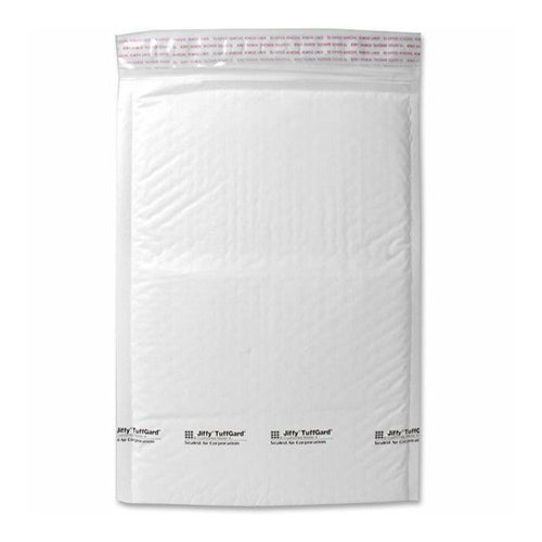 Sealed Air Tuffgard Premium Cushioned Mailers - Bubble - #5 - 10 1/2'' Width x 16'' Length - Peel & Seal - Poly - 25 / Carton - White