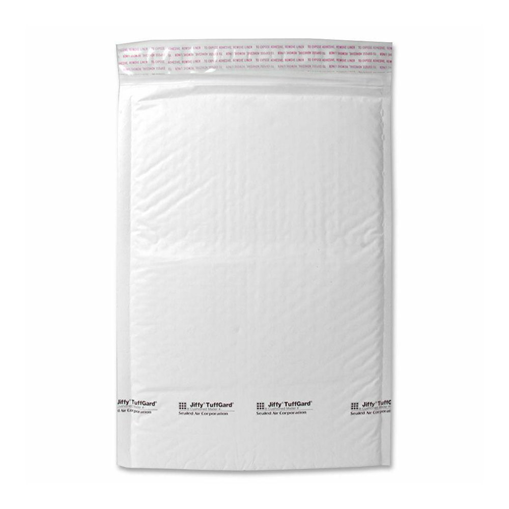 Sealed Air Tuffgard Premium Cushioned Mailers - Bubble - #5 - 10 1/2'' Width x 16'' Length - Peel & Seal - Poly - 25 / Carton - White