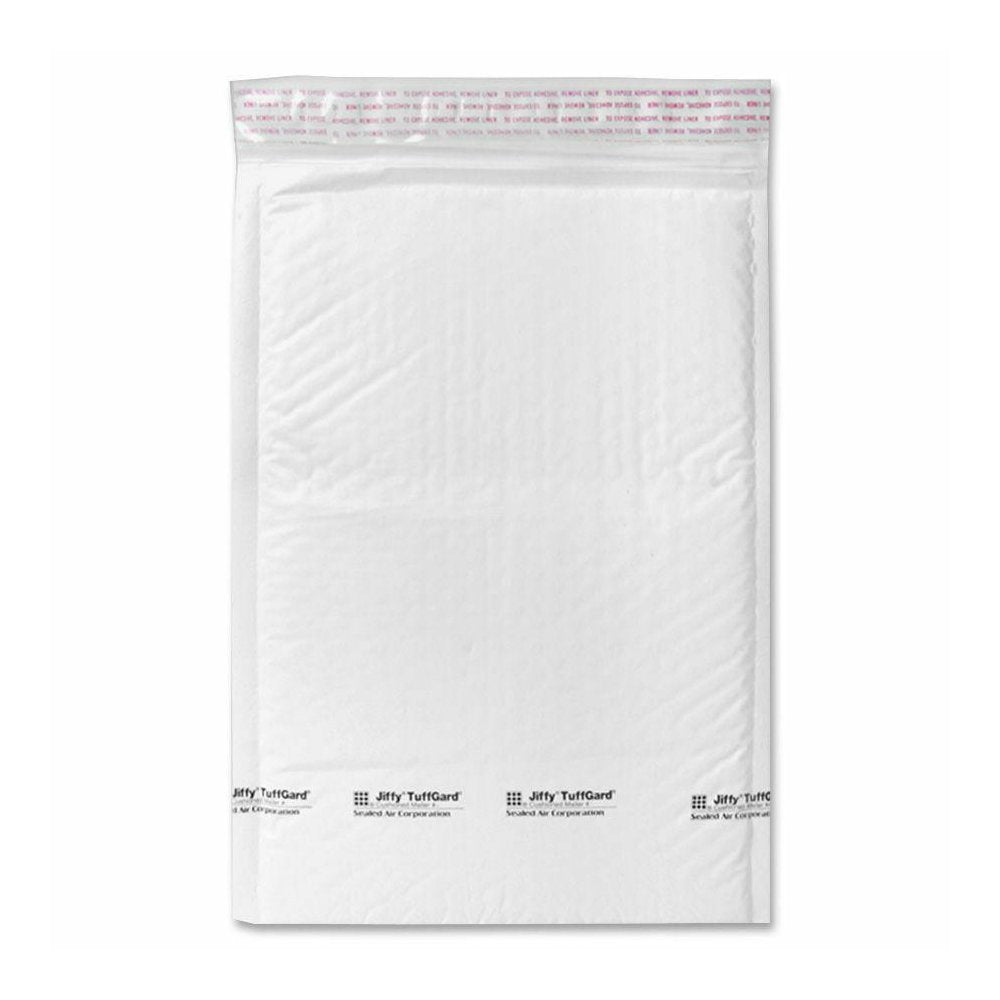 Sealed Air Tuffgard Premium Cushioned Mailers - Bubble - #4 - 9 1/2'' Width x 14 1/2'' Length - Peel & Seal - Poly - 25 / Carton - White