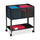 Lorell Mesh Rolling File - 4 Casters - Steel - x 13.3'' Width x 24.2'' Depth x 27.7'' Height - Black - 1 Each