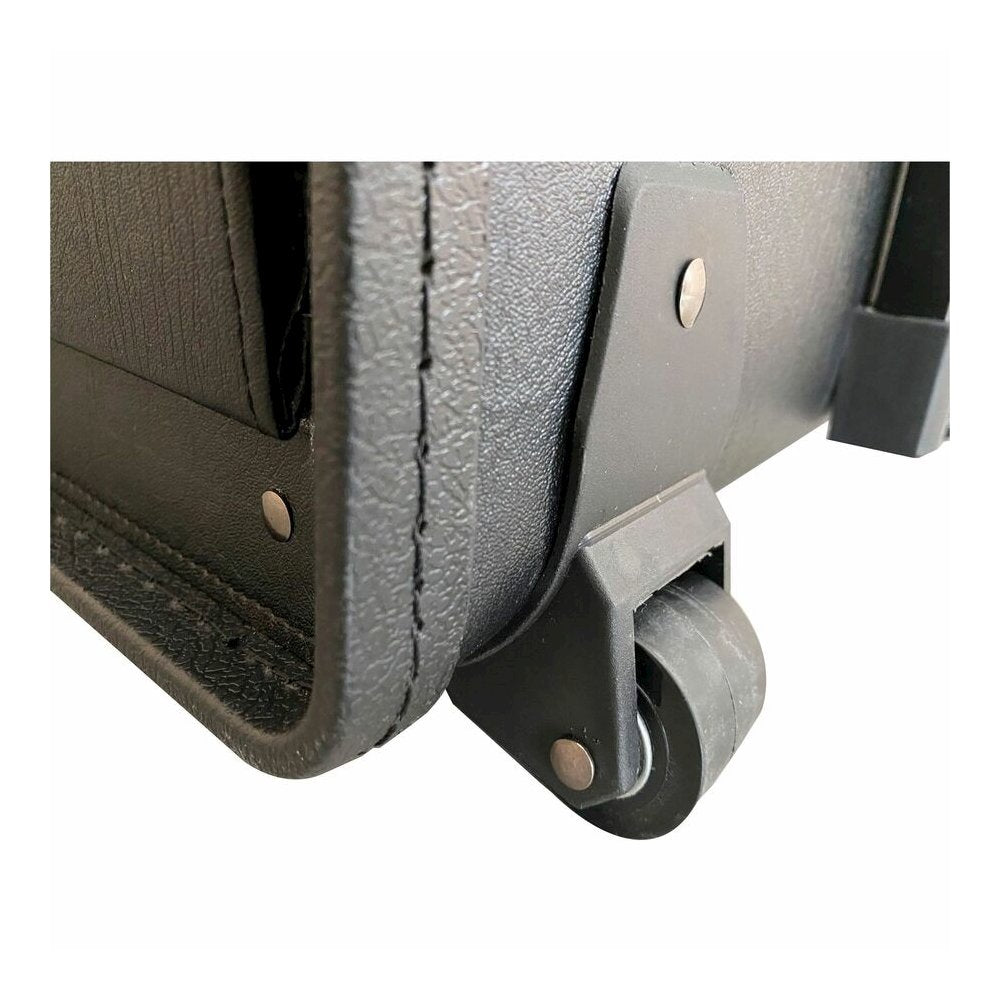 Lorell Travel/Luggage Case (Roller) Travel Essential, Book, File Folder - Black - Vinyl Body - Handle - 14'' Height x 22'' Width x 8'' Depth - 1 Each