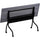 Lorell Flip Top Training Table - Charcoal Rectangle, Melamine Top - Black Four Leg Base - 4 Legs x 72'' Table Top Width x 23.60'' Table Top Depth - 29.50'' Height - Melamine - 1 Each