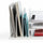 Safco Onyx 3 Tray/3 Upright Section Desk Organizer - 8.25'' Height x 19.50'' Width x 11.50'' Depth - Desktop - White - Steel - 1 Each
